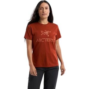 NWOT Arcteryx Arc'Word Cotton T-Shirt Women XS Red Short Sleeve Graphic